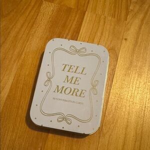 Love x June “Tell Me More: 50 Conversation Cards" set NEW relationship date nite